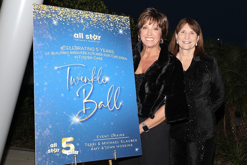 Sheila Miller and Betsy Friedman are among the first to arrive.