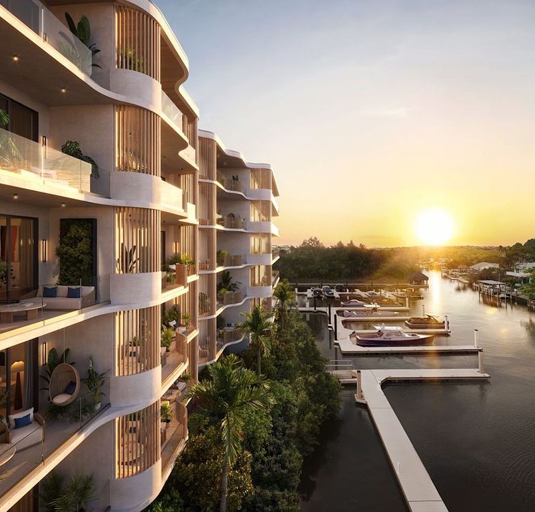 The Halcyon Residences & Marina is a waterfront community to be built on a canal about 1 mile from downtown Naples.