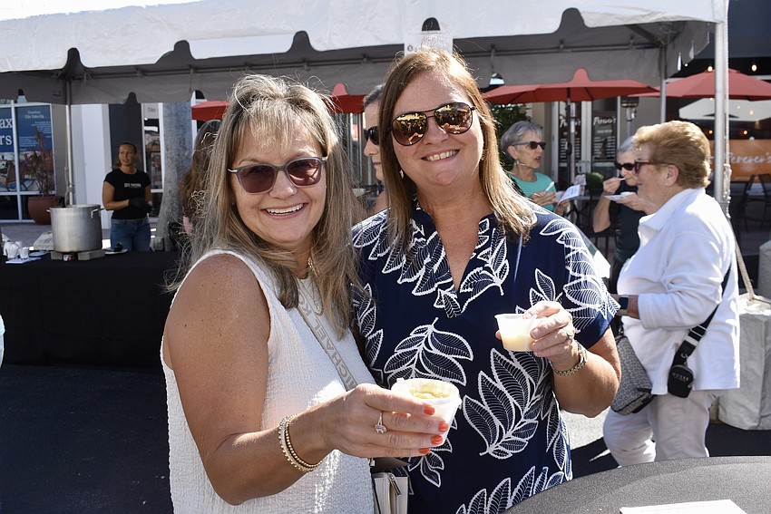 Lakewood Ranch's Audra Bray and Juli Mirabile keep returning each year to Empty Bowls. 