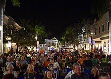 An average of 4,500 people attend Music on Main each month.