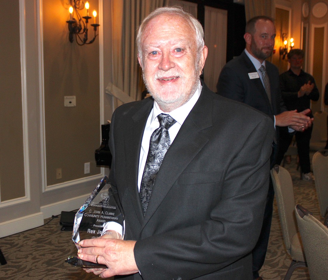 Rex Jensen, the CEO and president of Schroeder-Manatee Ranch, is the 2025 C. John A. Clarke Humanitarian Award winner.