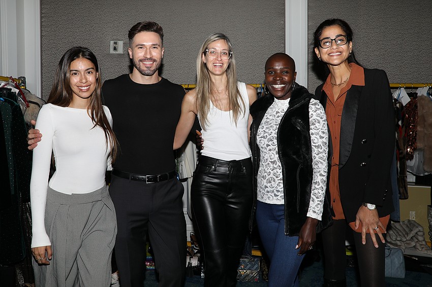 Runway models include Ariana Lopez, Dylan Horning, Adriana Lutringer, Diana Otieno and Xiomara Velez.