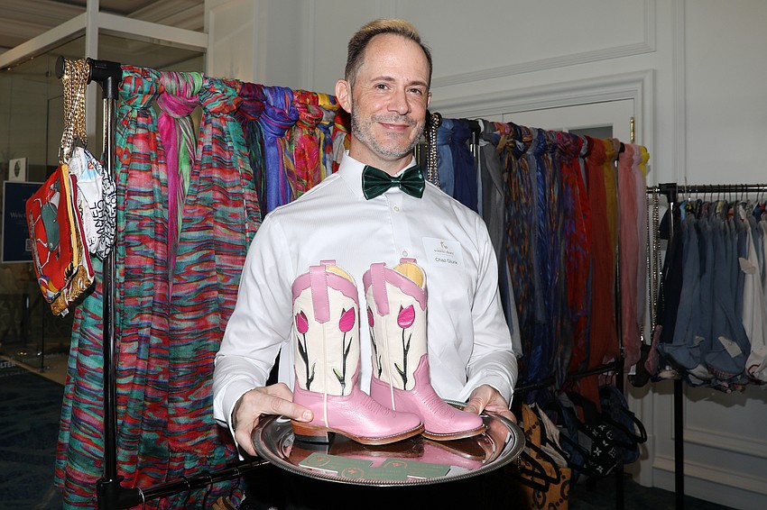 Only Chaz Glunk can sell pink cowboy boots off of a silver platter.