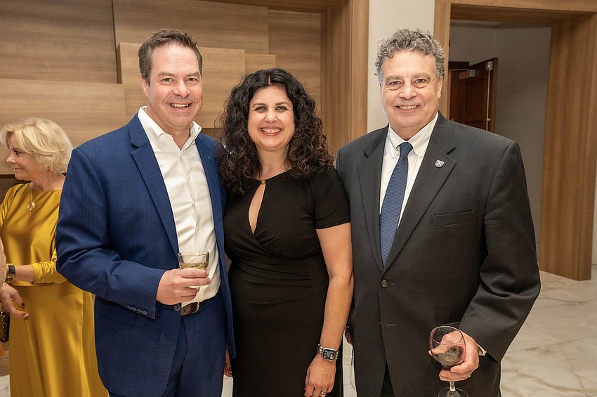 Craig Steinhoff, Argus Foundation Executive Director Christine Robinson and Mark Esbeck