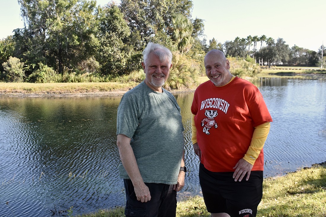 Steve Postle and Tom Walrath are changing the way ponds are maintained in Lakewood Ranch's Central Park.