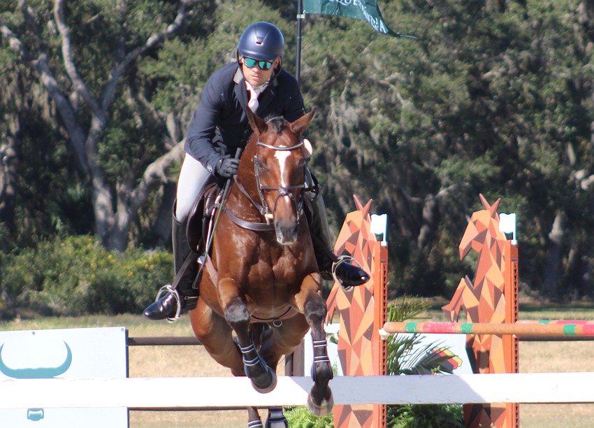 Zach Ketelboeter, the chief operations officer at TerraNova Equestrian Center, shows he can ride as well. He was competing aboard Liondrive in CCI3 competition.