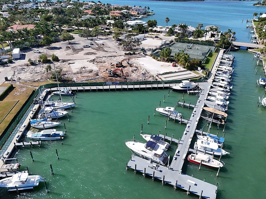 Bird Key Yacht Club member Michael Hunter captures the demolition of the old clubhouse at 301 Bird Key Drive.