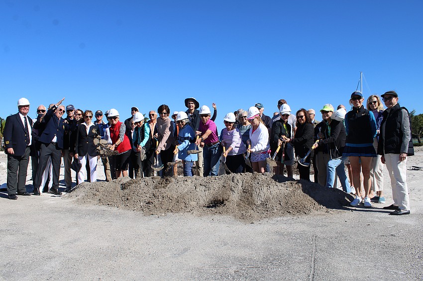 Bird Key Yacht Club members and residents of the broader Bird Key area joined in celebrating the groundbreaking on a new clubhouse on Nov. 13.