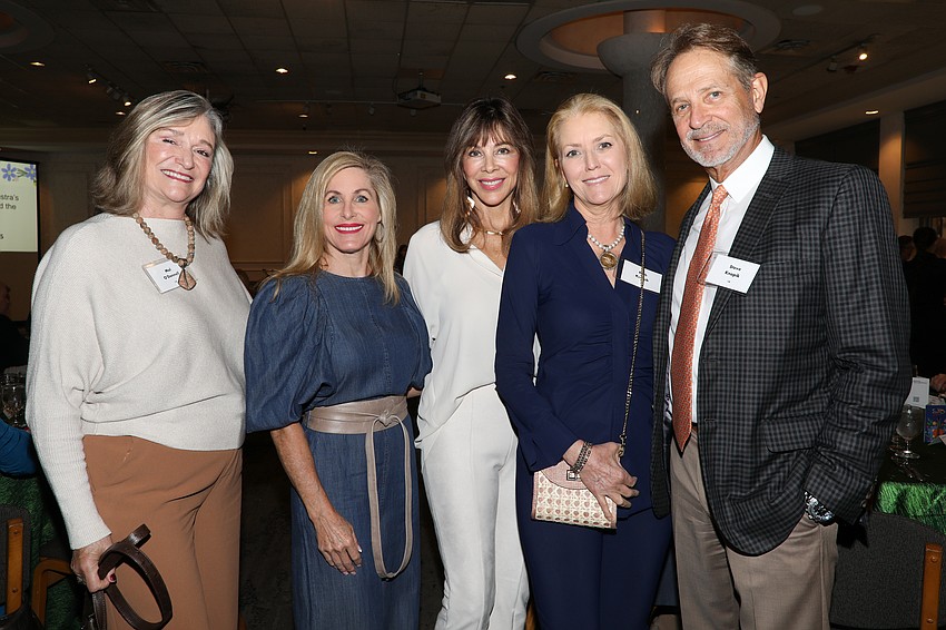 Mel O'Donnell, Stephanie Church and Debbie Dannheisser with Beth and Steve Knopik