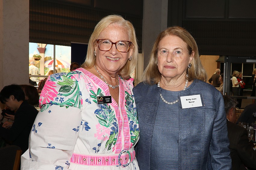 Jocelyn Udell with Betty-Jean Bavar.