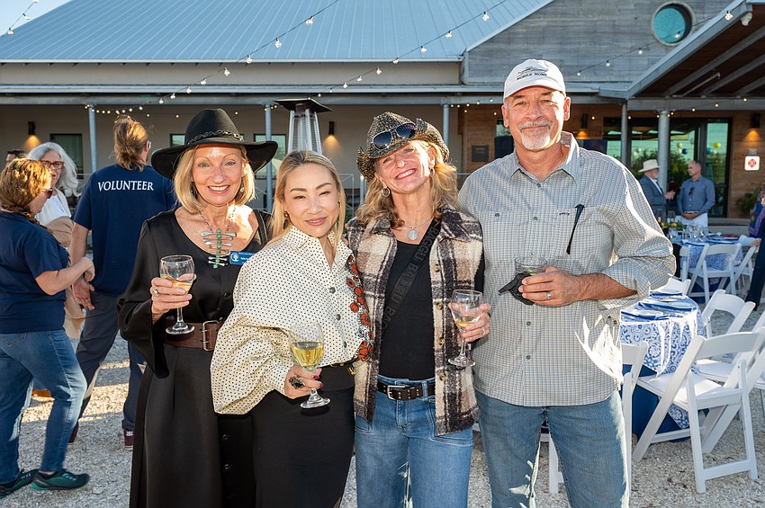Kathy Stout-LaBauve, Shoko Frey and Judi and Doug Pelton