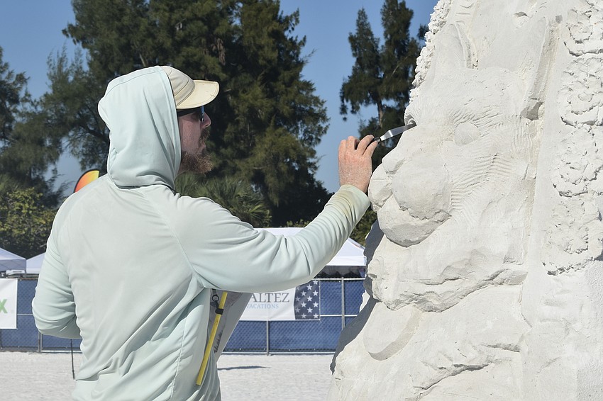 Dean Arscott works on 