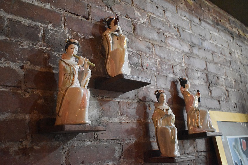 Co-owner Sam Ray says the decorative items are authentic Japanese crafts.