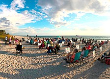 Hermitage Artist Retreat programming includes events on the beach adjacent to its campus.