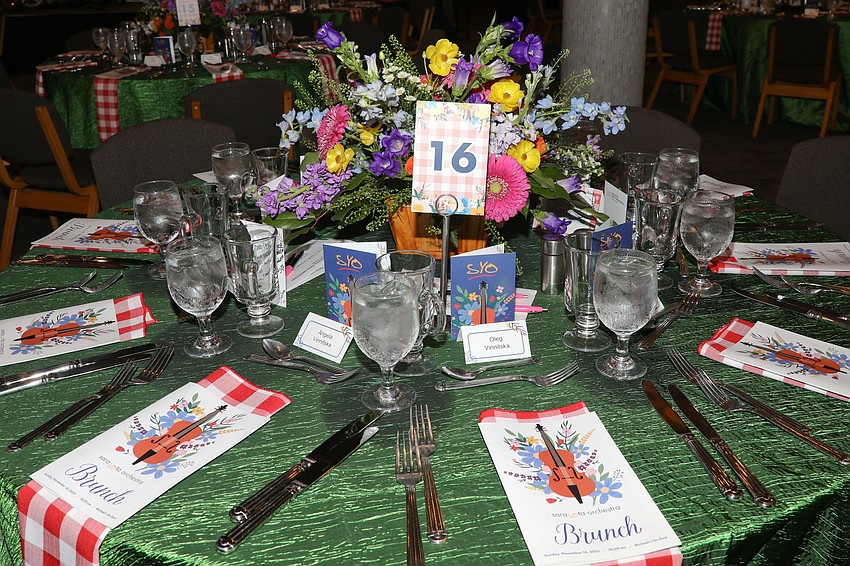 About 275 guests celebrated the Sarasota Youth Orchestra with a brunch on Nov. 16 at Michael's on East.