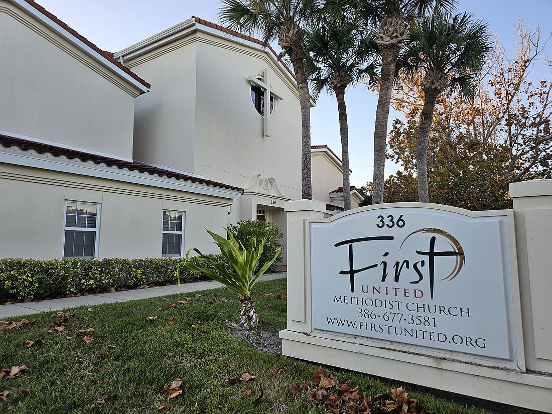 The First United Methodist Church is seeking to demolish and rebuild one of its buildings. Photo by Sierra Williams
