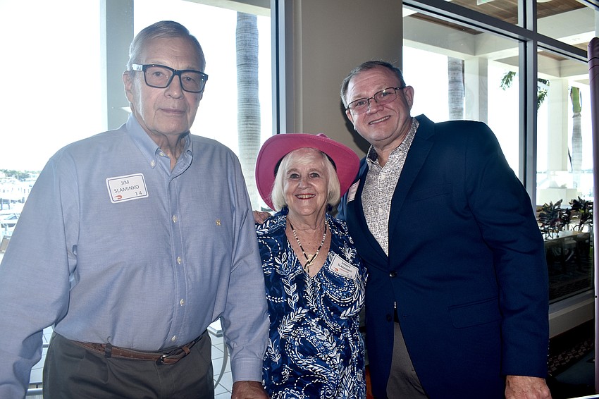 Jim Slaminko, President Sandy Slaminko, and Pat Lynch