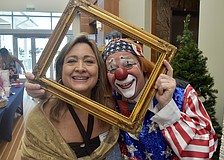 Gladys Delgado with Chuck Sidlow (Chucko the All American Clown).