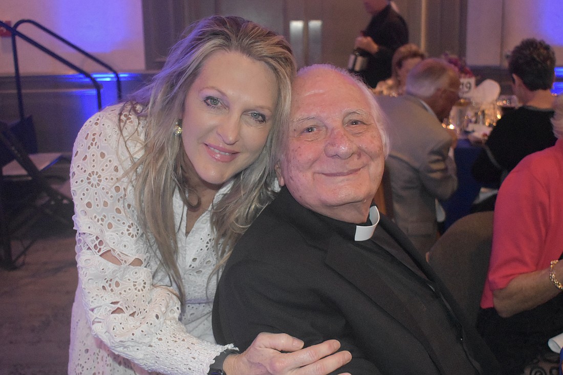 Missy Weishaar and Rev. Fausto Stampiglia