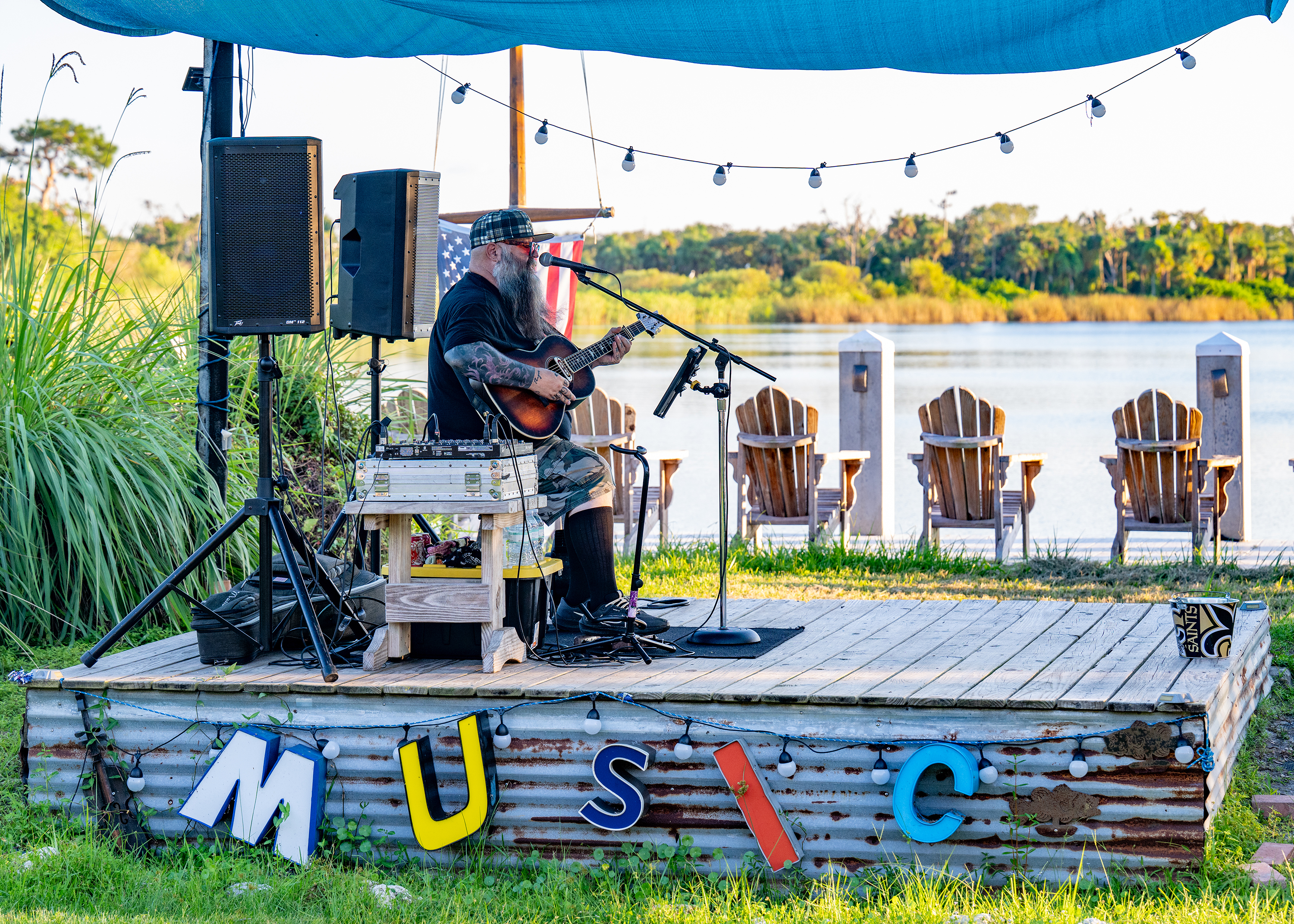 Musician David Fowler, a regular performer at Jiggs Landing Outpost, shares a song.