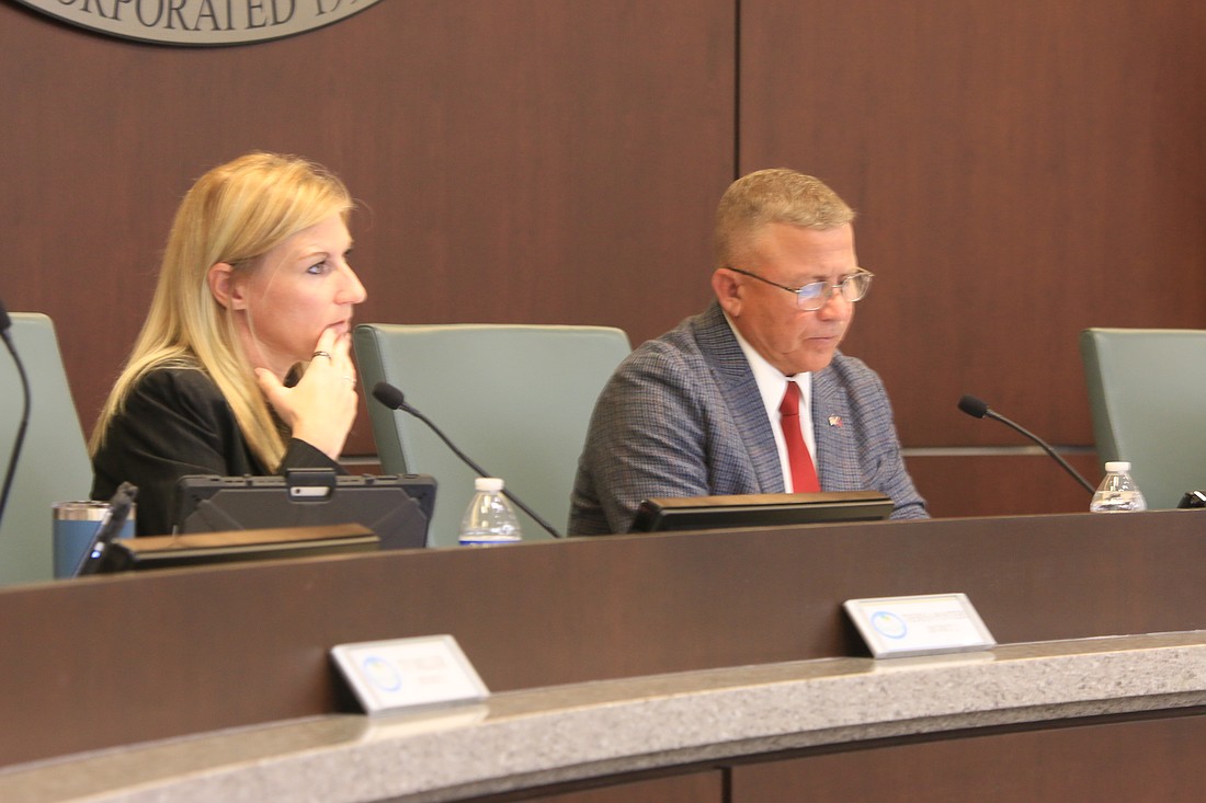 Palm Coast Vice Mayor Theresa Carli Pontieri and Mayor Mike Norris. Photo by Sierra Williams