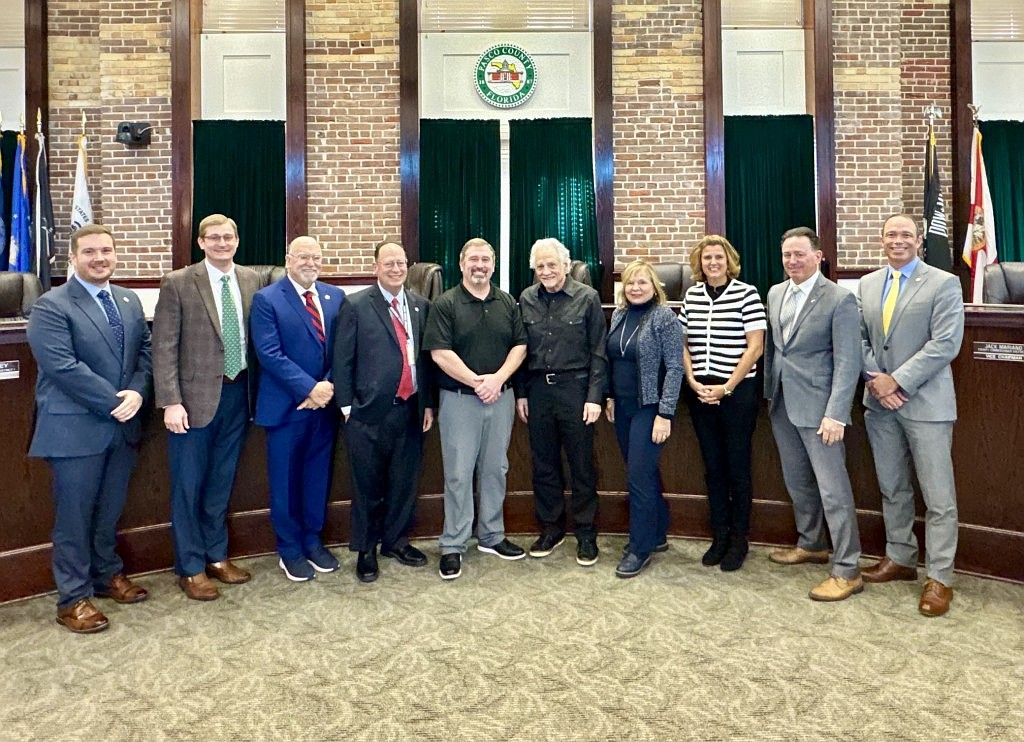 Some executives with VantagePoint AI met recently with Pasco County officials.