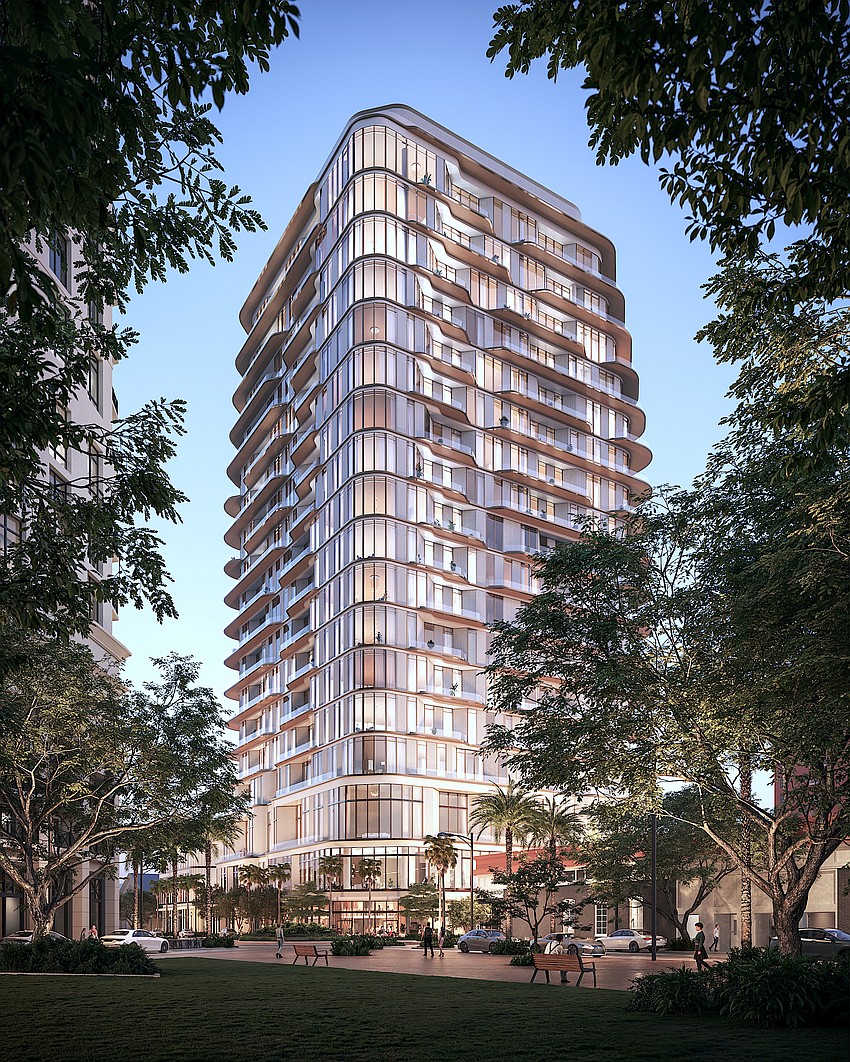 Waldorf Astoria Sarasota has been revealed as the redevelopment of the Zenith building at Five Points in downtown Sarasota.