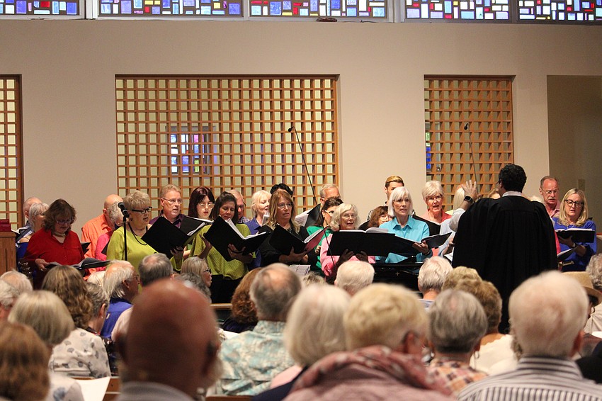 The choir included singers from religious institutions throughout St. Armands and Longboat keys for the 45th annual interfaith Thanksgiving service hosted this year at St. Armands Key Lutheran Church on Nov. 18.