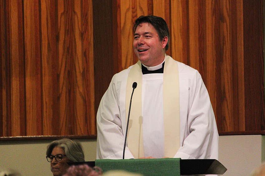 All Angels by the Sea Episcopal Church's Rev. David Marshall read Genesis 17:17-18:12 at the 45th annual interfaith Thanksgiving service on Nov. 18 at St. Armands Key Lutheran Church.