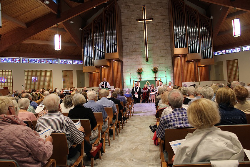Participants in the 45th annual interfaith Thanksgiving service on Nov. 18 at St. Armands Key Lutheran Church said they most appreciated the camaraderie and moving music of the evening.