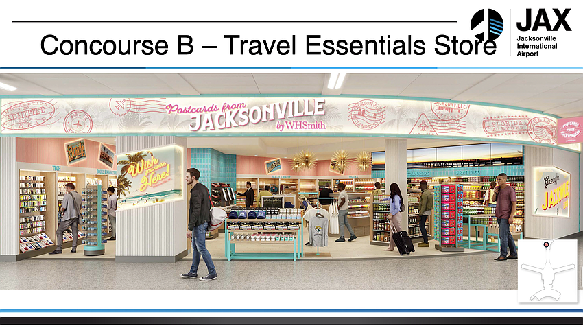 Postcards from Jacksonville is one of the new retail stores planned inside Jacksonville International Airport.