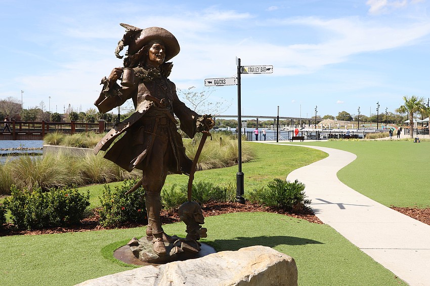 Richard Gonzmart, fourth generation caretaker of the 1905 Family of Restaurants, commissioned artist Vala Ola to create this statue of a buccaneer to eventually be placed at the future location of The Buccaneer. The statue temporarily lives at the company’s restaurant Ulele in Tampa Heights.