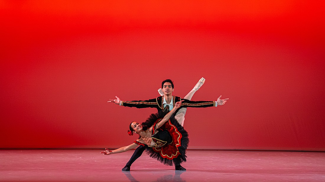 Maya Cohen and Jaime Monroy brought ‘Don Quixote pas de Deux’ to life.