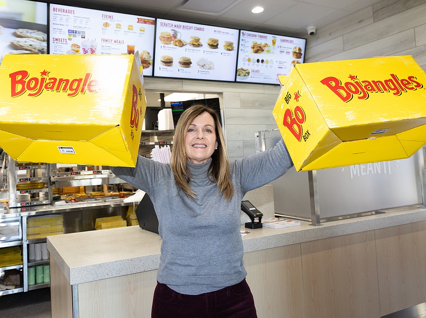 Allyson Campbell, senior director of marketing for Bojangles, at the opening of the chain's new restaurant in Pinellas Park. Allyson Campbell, senior director of marketing for Bojangles, at the opening of the chain's new restaurant in Pinellas Park.