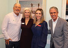 Organizers of this year's Lawn Party by the Bay eagerly anticipate the foodie festival, which will feature more restaurants than ever before. From left, The Resort at Longboat Key Club Managing Director Rick Konsavage, Kiwanis Club of Longboat Key President Danielle Gladding, Children's Guardian Fund Executive Director Svetlana Ivashchenko and Kiwanis Club Past President Michael Garey.