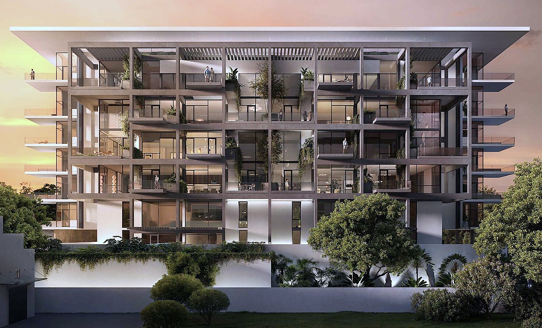 A rendering of the proposed 7th and Central condominiums.