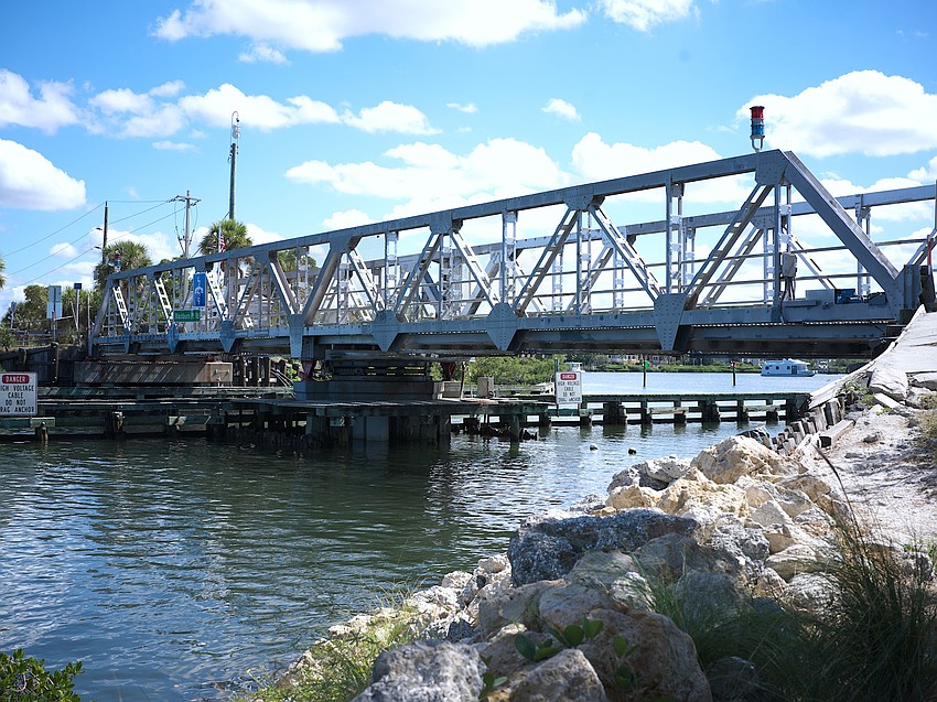 The Blackburn Point Swinging Bridge.
