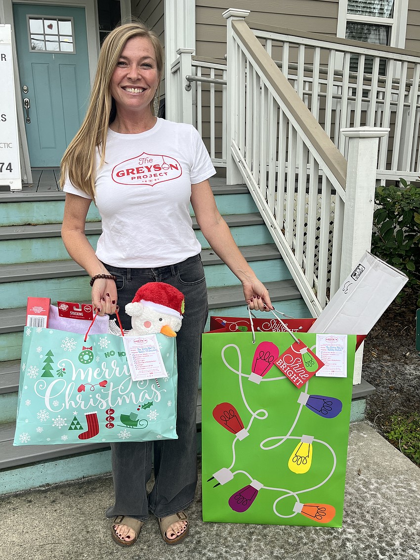Rene Porter, the founder of The Greyson Project, collects Christmas decorations to send to hospitals across 15 states so families can decorate their hospital rooms during the holiday season.