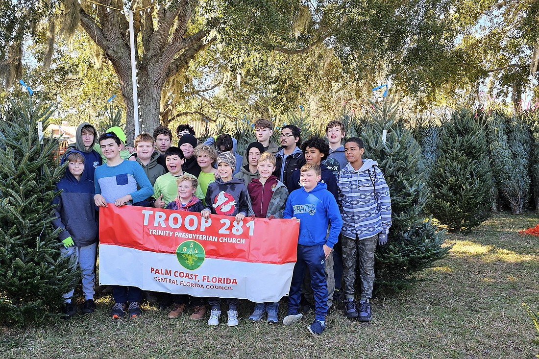 Scout Troop 281 opened its Christmas tree lot on Nov. 15. Courtesy photo