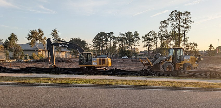 The site of the Chick-fil-A at 705 Duval Station Road in North Jacksonville has been cleared of trees. Heavy equipment sits at the site Nov. 21.