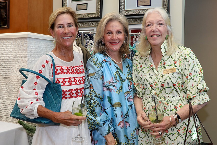 Together again are friends Julia Prewitt, Kathy Rasberry ,who flew in from Shreveport, Louisiana, and Mimi Hernandez.