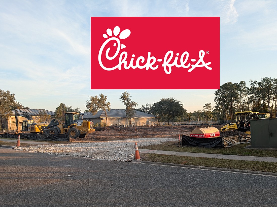 The site of the planned Chick-fil-A at 705 Duval Station Road in North Jacksonville has been cleared of trees.