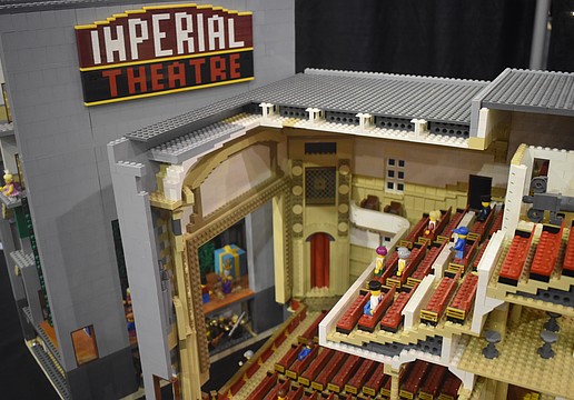Mark Lorah created a Lego version of the Imperial Theatre in Augusta, Georgia.