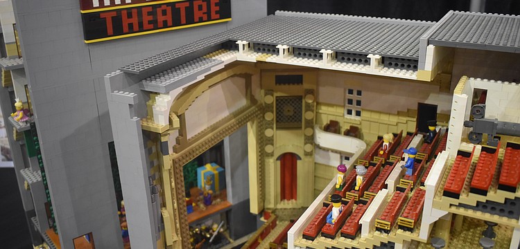 Mark Lorah created a Lego version of the Imperial Theatre in Augusta, Georgia.