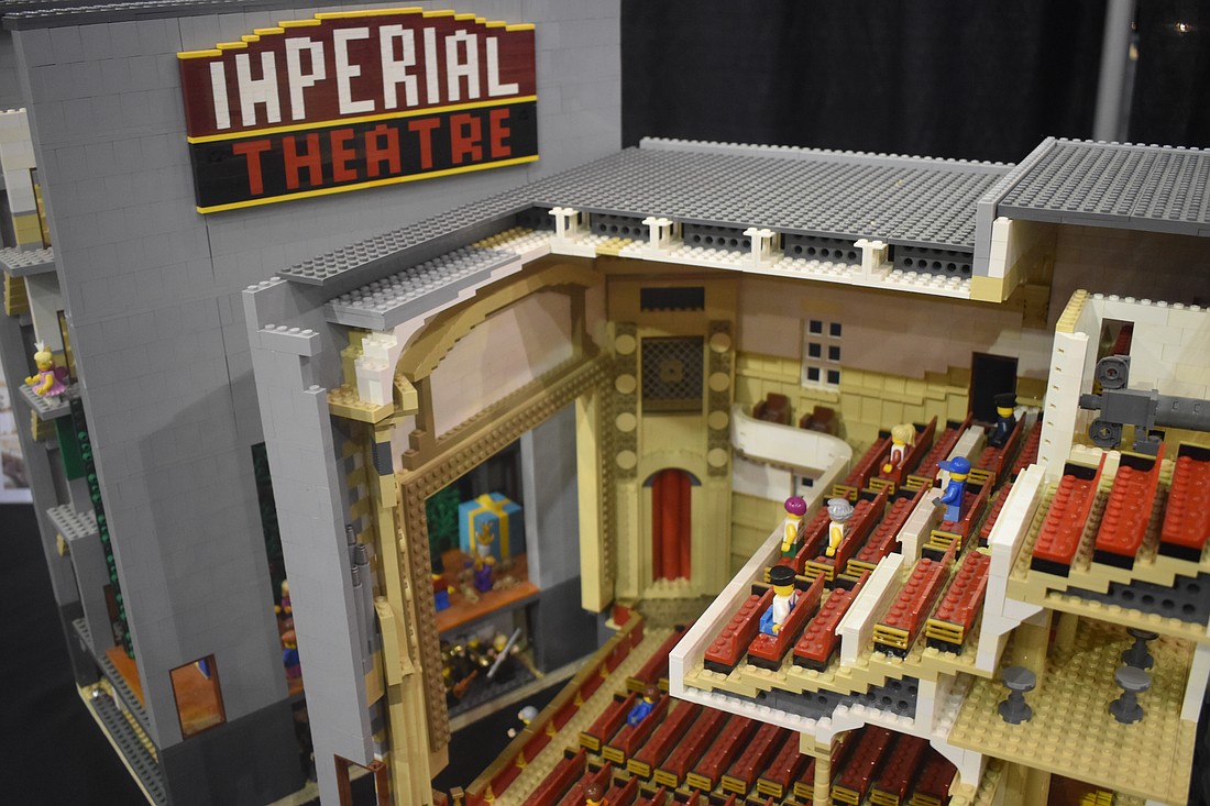 Mark Lorah created a Lego version of the Imperial Theatre in Augusta, Georgia.