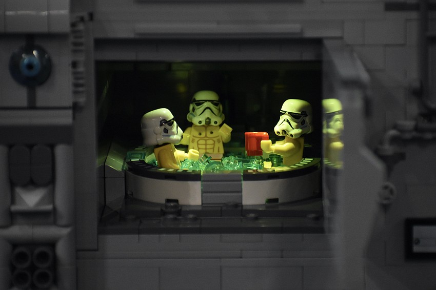 A secret room reveals Stormtroopers in a hot tub in Anderson Evjen's 