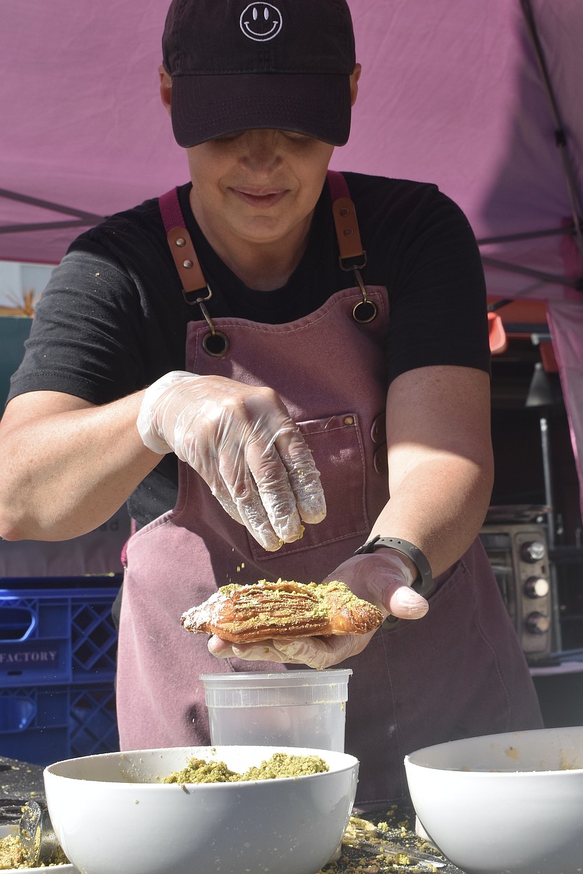 Amy Edwards of Atria Bread+Coffee prepares a treat.