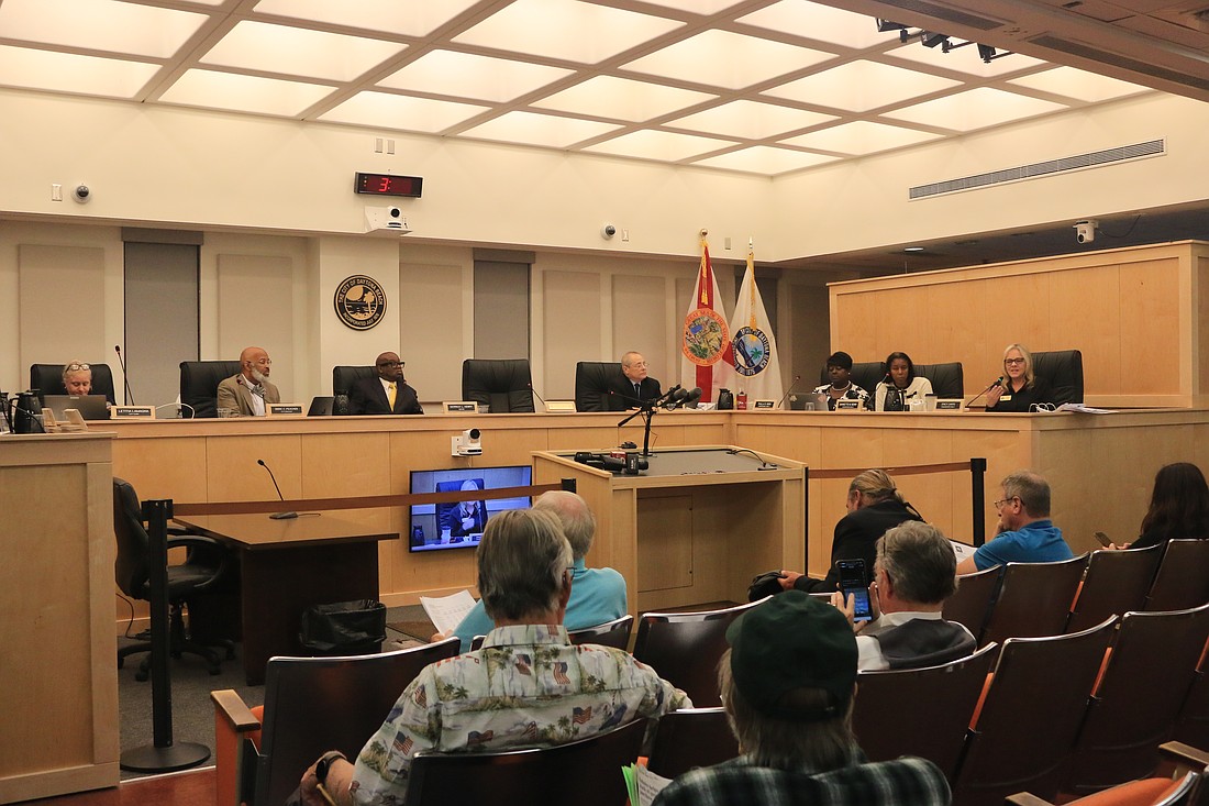 The Daytona Beach City Commission. Photo by Sierra Williams