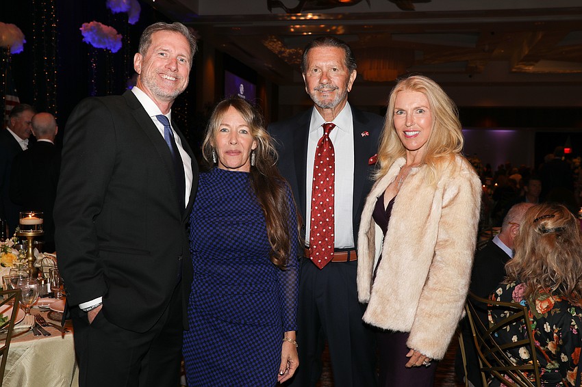 David and Lauren Hunihan with Lee and Caroline Wetherington