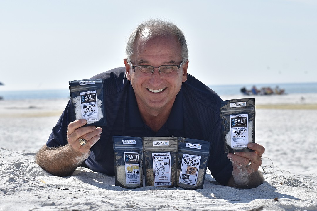 Entrepreneur harvests sea salt from local barrier islands